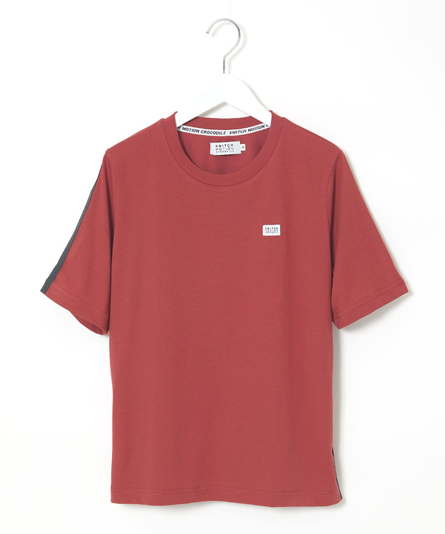 プレーティング天竺 配色テープ 半袖 Tシャツ