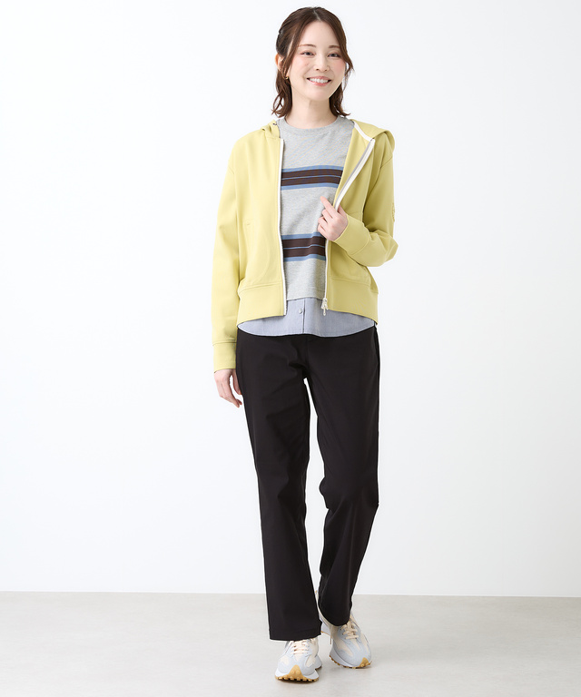 二重編みニット セットアップパーカー