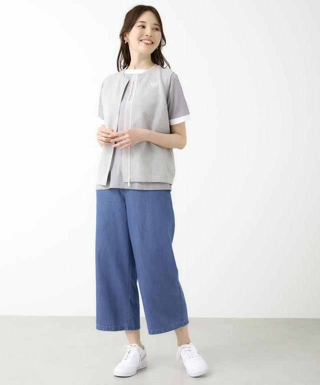 ジップアップ ニット ベスト