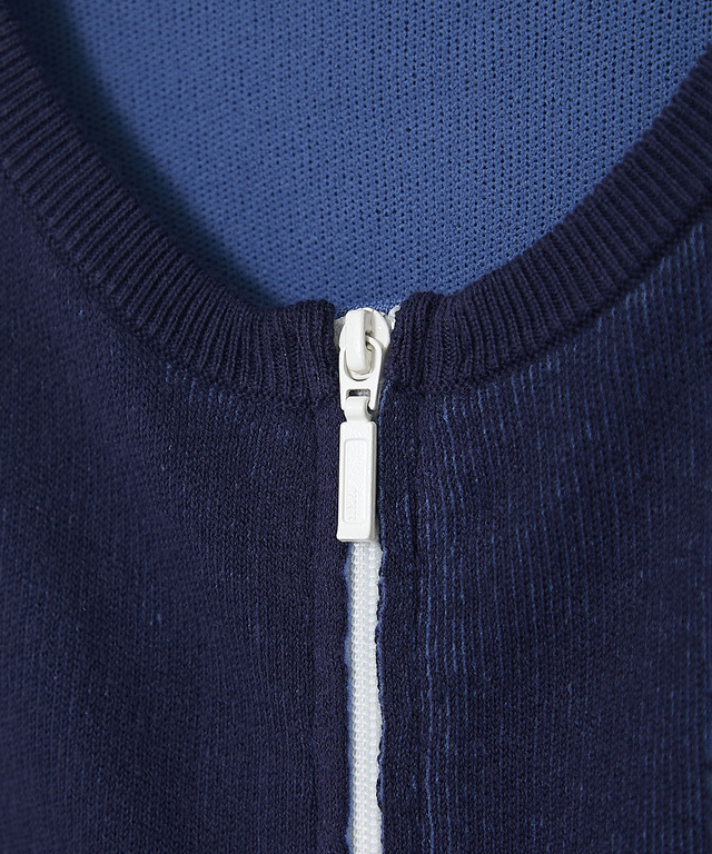 ジップアップ ニット ベスト