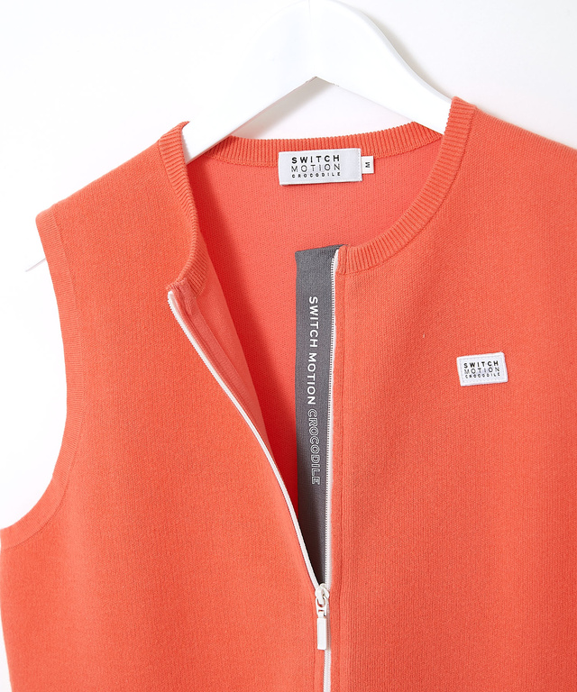 ジップアップ ニット ベスト