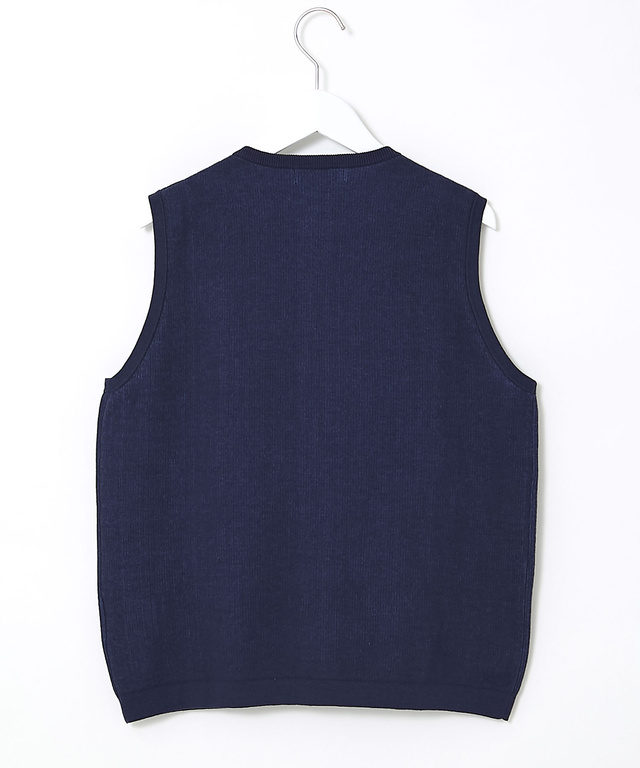 ジップアップ ニット ベスト