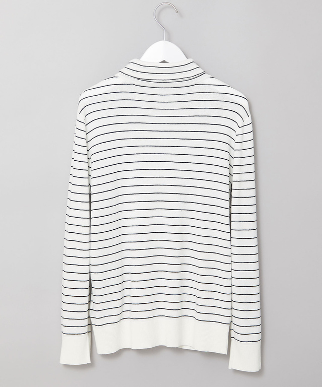 タートルネック 配色 ニット【手洗いOK】