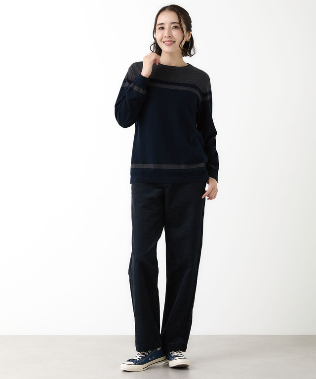 パネル配色切り替え プルオーバー【手洗いOK】