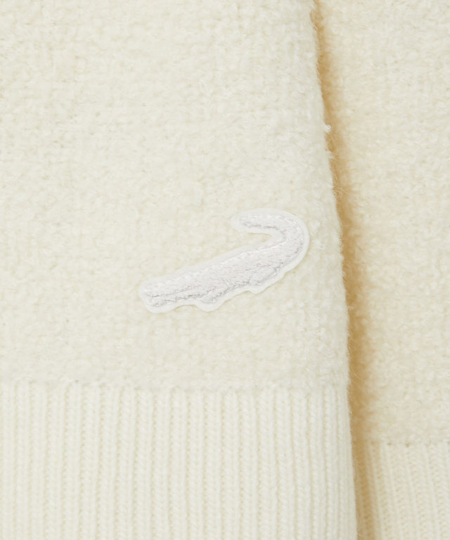 ブークレー ジップ ニットアウター