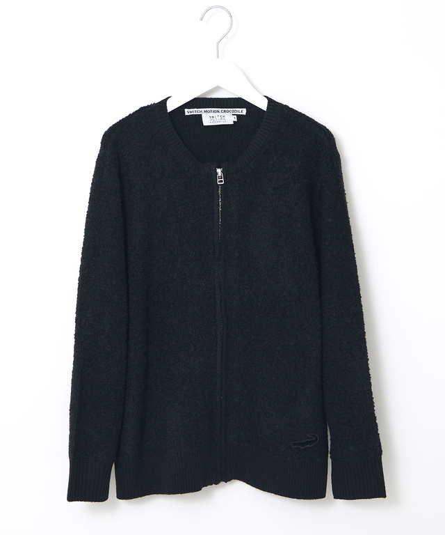 ブークレー ジップ ニットアウター