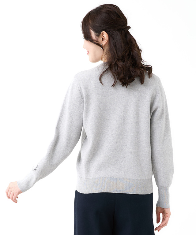 ハーフジップ プルオーバー ニット