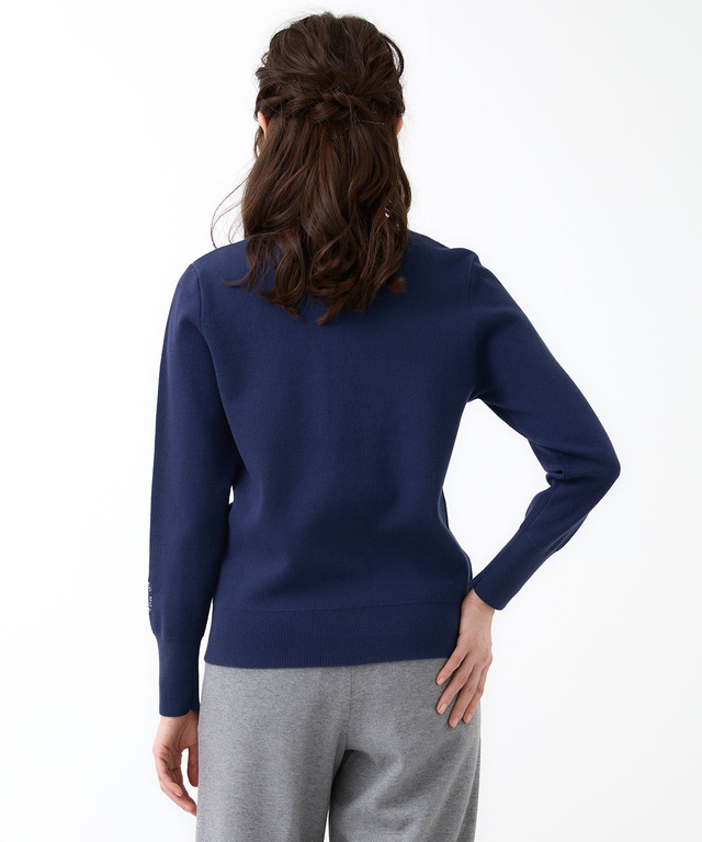 ハーフジップ プルオーバー ニット