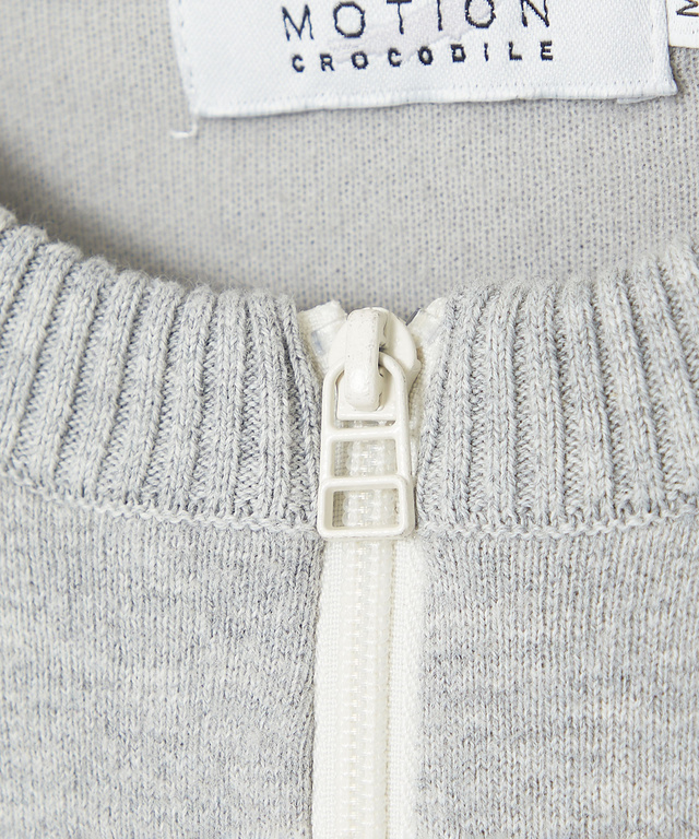 ハーフジップ プルオーバー ニット