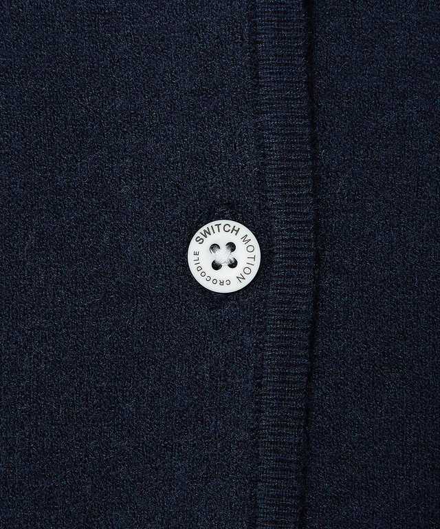 クルーネック ニット カーディガン