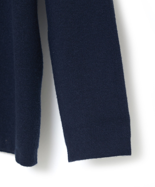 クルーネック ニット カーディガン