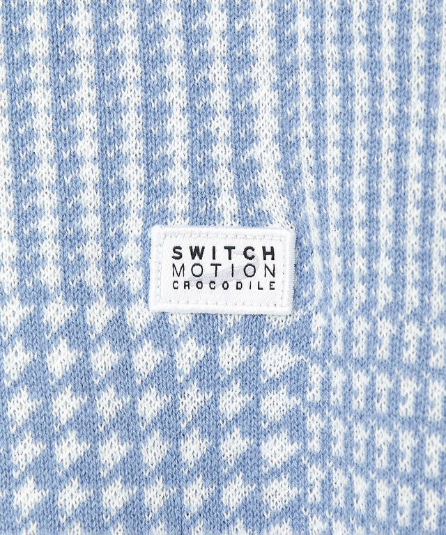 ウールブレンド 千鳥柄チェック 配色 ニット