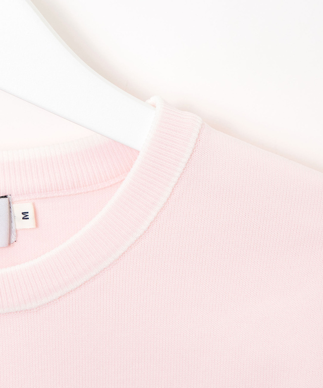 ロゴデザイン プルオーバー ニット【手洗いOK】