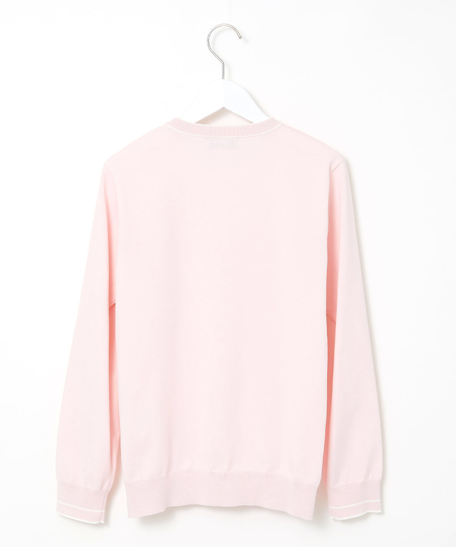 ロゴデザイン プルオーバー ニット【手洗いOK】