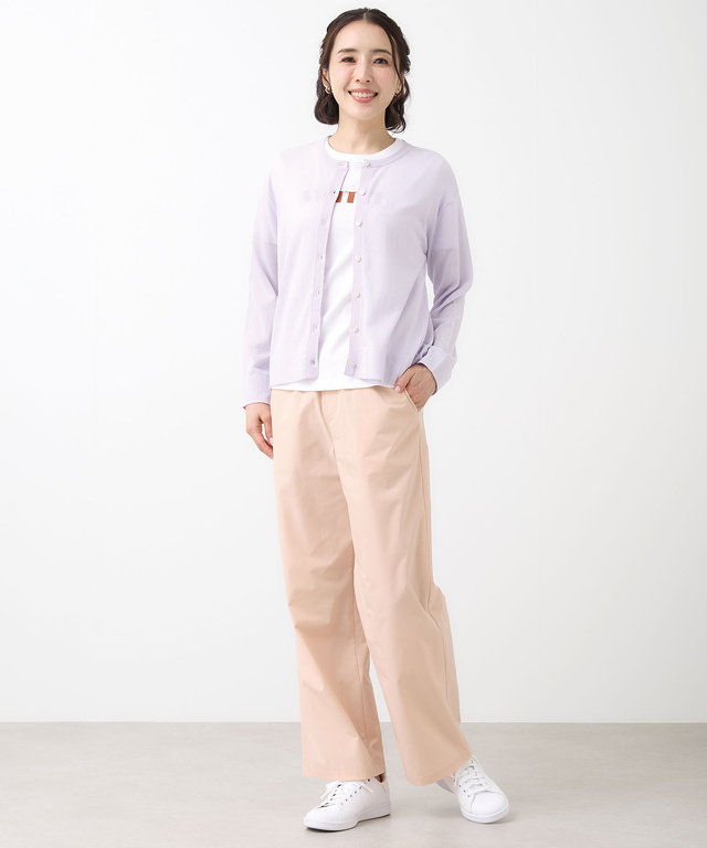 クルーネック カーディガン【手洗いOK】