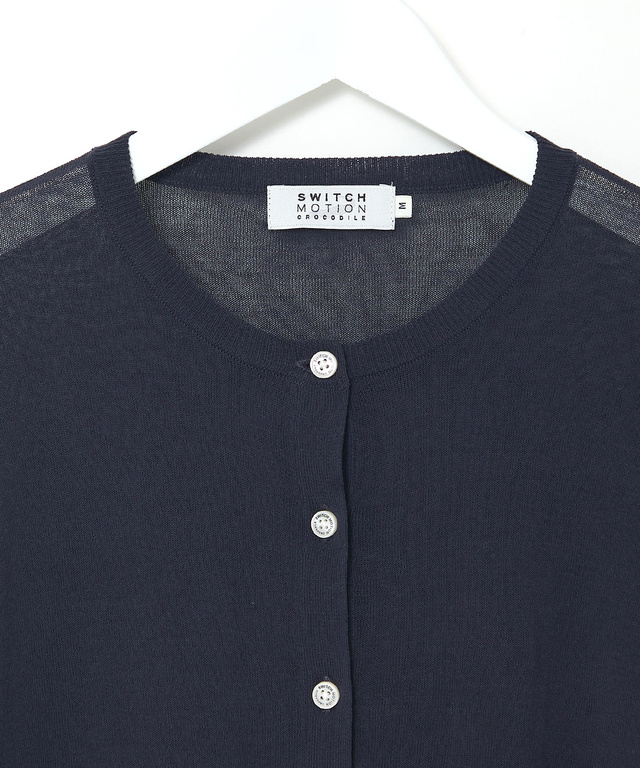 クルーネック カーディガン【手洗いOK】