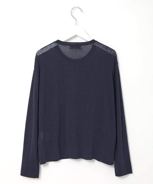 クルーネック カーディガン【手洗いOK】