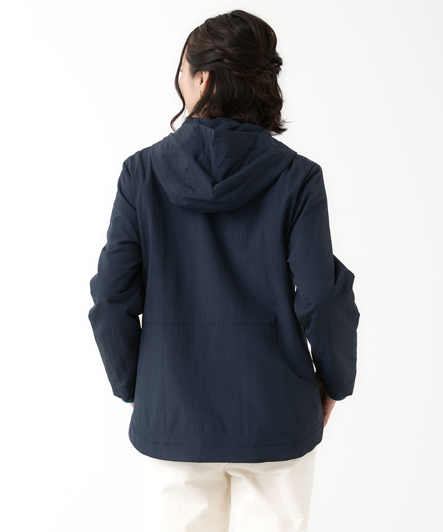 フード付き ドットボタン デザインジャケット