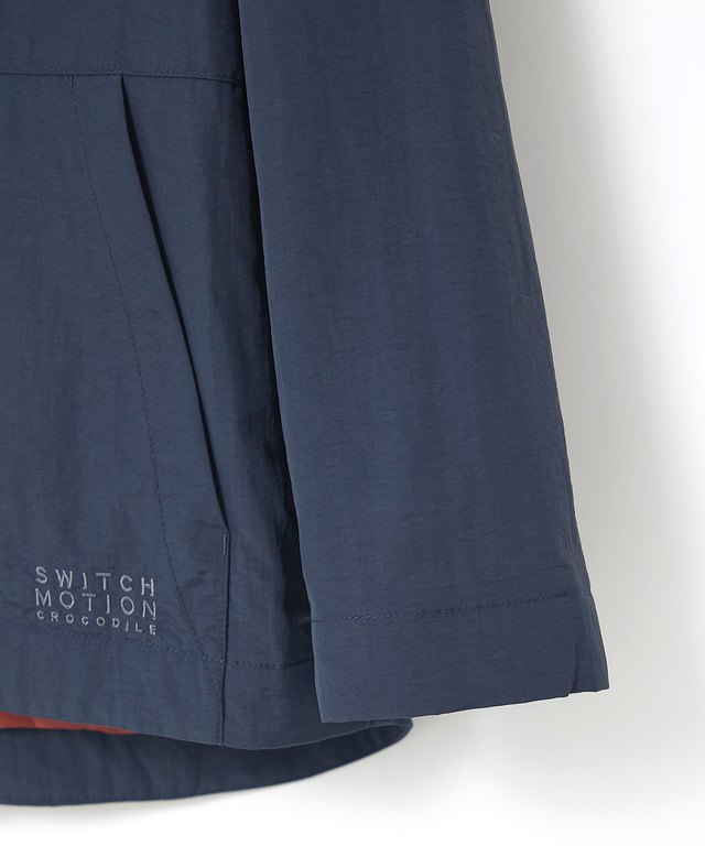 フード付き ドットボタン デザインジャケット