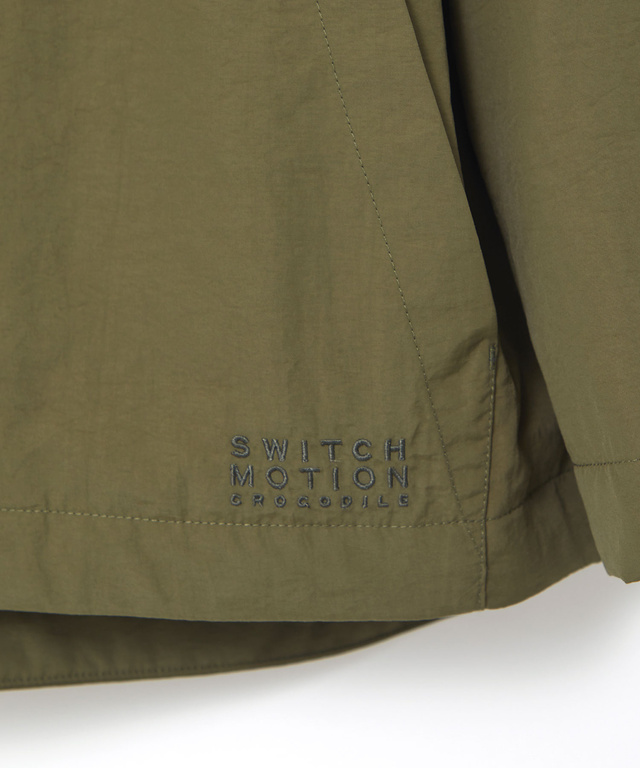 フード付き ドットボタン デザインジャケット