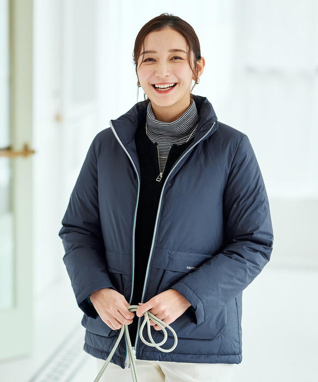 ショートダウンブルゾン【撥水加工】