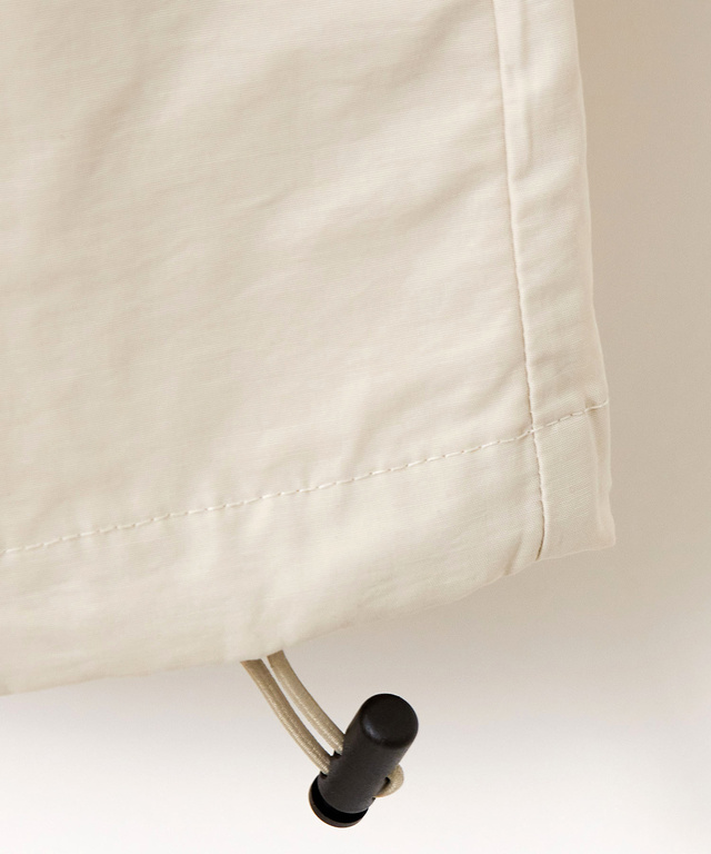 コットンナイロン スタンドカラー ブルゾン