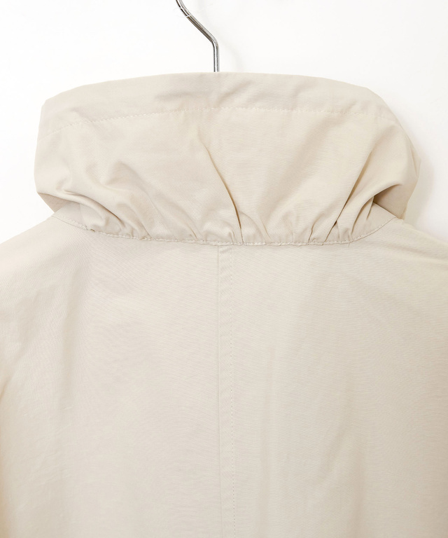 コットンナイロン スタンドカラー ブルゾン