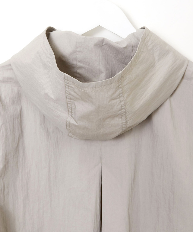 フロントボタン フーデッドジャケット【手洗いOK】