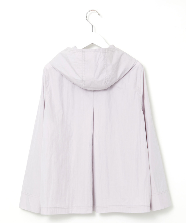 フロントボタン フーデッドジャケット【手洗いOK】