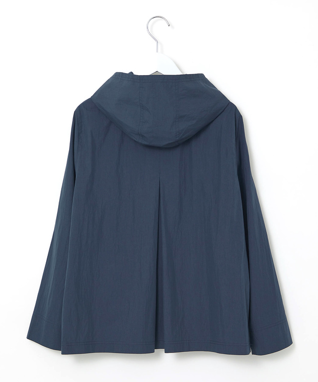 フロントボタン フーデッドジャケット【手洗いOK】