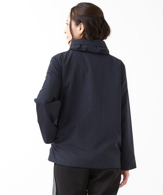 中綿 スタンドカラー ブルゾン