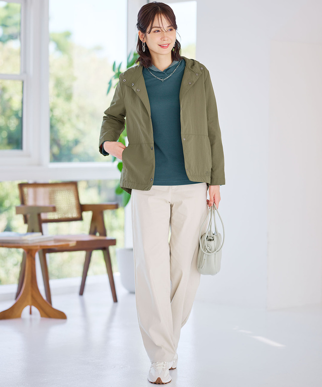 カーブ シルエット パンツ