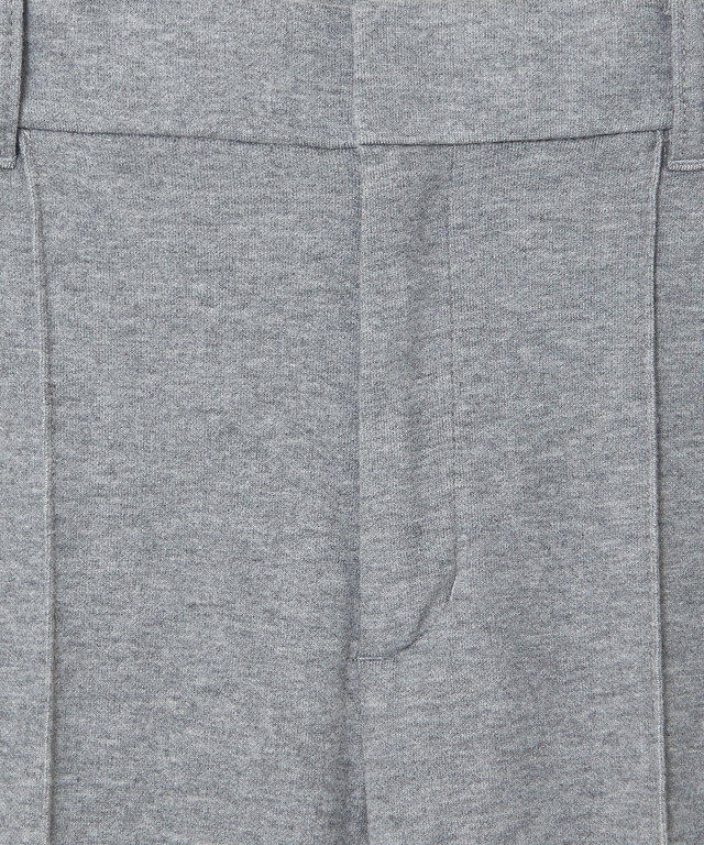 ジャージ素材 セミワイド パンツ