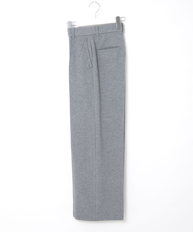 ジャージ素材 セミワイド パンツ