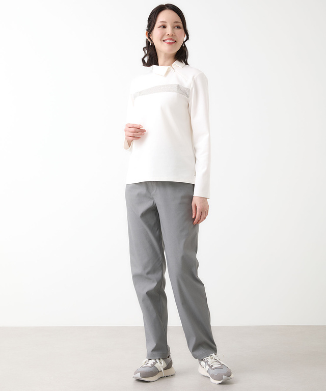 ウエストゴム デニムライク パンツ