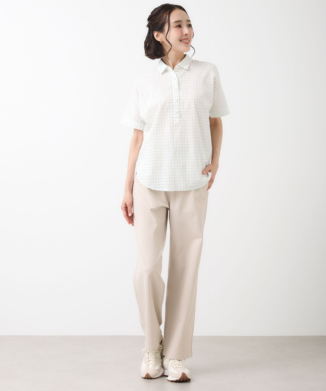 ウエストゴム ストレート パンツ