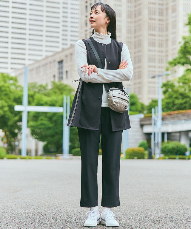 ウエストゴム テーパード パンツ
