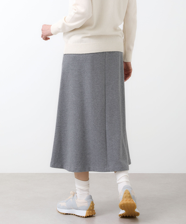 ジャージー セミフレア スカート