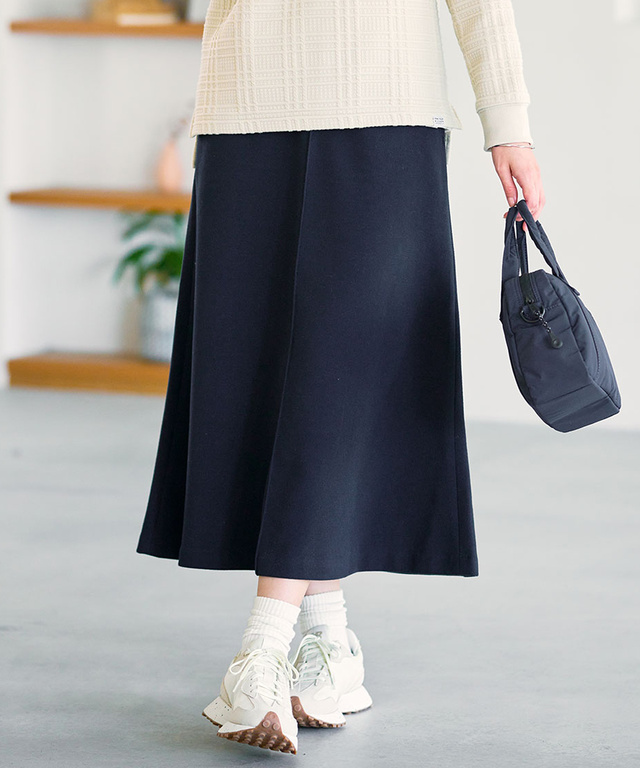 ジャージー セミフレア スカート