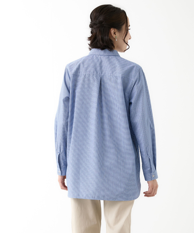 ギンガムチェック シャツ チュニック